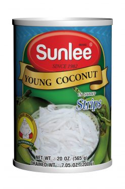 C250SL120 Sunlee Young Coconut (Strips) in Syrup 24x20 oz