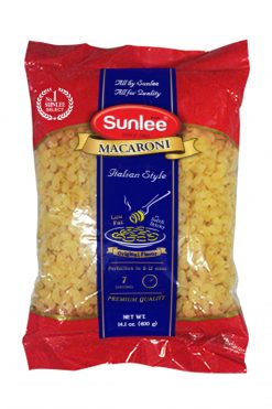 A630SL15 Sunlee Macaroni (Short Tube) 25x14.1 oz