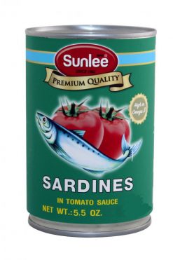 C700SL02 Sunlee Sardines in Tomato Sauce (Jitney Can)  48x5.5 oz (155g)