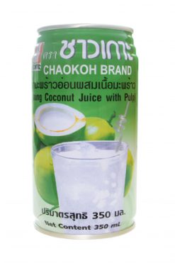 C110CK012 Chaokoh Young Coconut Juice with Pulp 24x11.8 oz