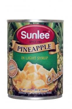 C246SL020 Sunlee Pineapple (Chunks) in Syrup 24x20 oz