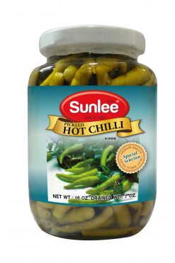 D349BD316 Sunlee Pickled Hot Chilli (Green) in Brine 24x15 oz