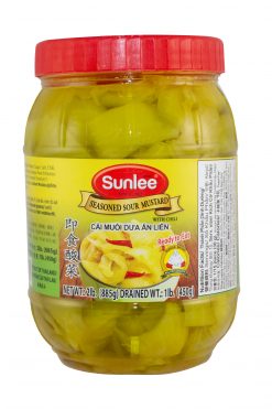 D360SL31 Sunlee Seasoned Sour Mustard with Chili  (Plastic Jar) 12x31 oz (885g)