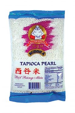 E110BD114 Buddha Tapioca Pearl White (Small) 50x14 oz (400g)