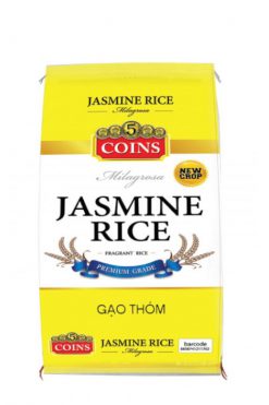 A100KDM40 Five Coins Jasmine Rice Premium Quality 1x40 lb