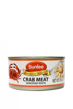 C720SL06 Sunlee Canned White Crab Meat in Brine 24x6 oz (170g)