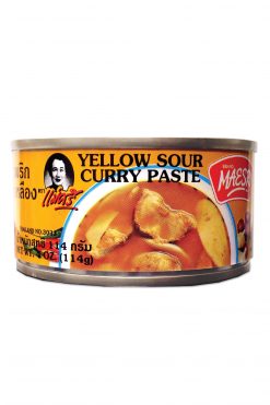 C500MS0804 Maesri Yellow Sour Curry Paste 48x4 oz