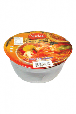 E3SL100 Sunlee Instant Noodle Tom Yum Shrimp Flavor 12x70 g
