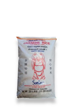 A100HP25N Happy Jamine Rice 1x25 lb