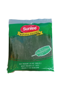 B4025 Sunlee Frozen Banana Leaves 25x16oz.