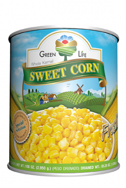 C311GLA10 Green Life Whole Sweet Corn Kernels