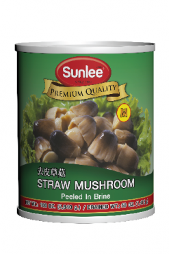 C400SL5A10 Sunlee Straw Mushroom (Medium) Peeled 6x5 lb