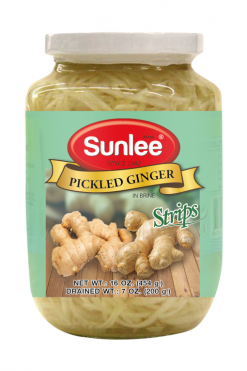 D340BD416 Sunlee Ginger (Strips) in Brine 24x16 oz