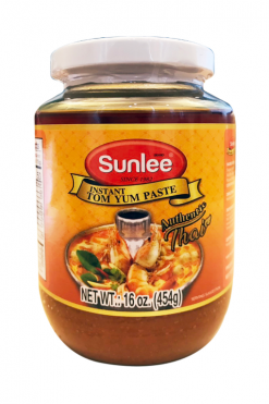D510SL316 Sunlee Tom Yum Paste (Instant Sour Soup Paste) 24x16 oz