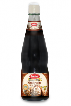 D684SL21 Sunlee Mushroom Soy Sauce 12x20 oz (600 mL)
