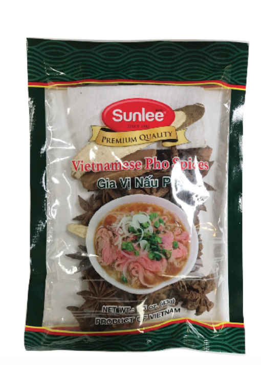 E910SL01 Sunlee Pho Spice Seasoning 30×1.5 oz (43 g) – Sunlee