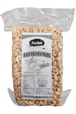 E725SL05 Sunlee Cashew Nut (Raw/WW320) 4x5 lb (2.26 kg)