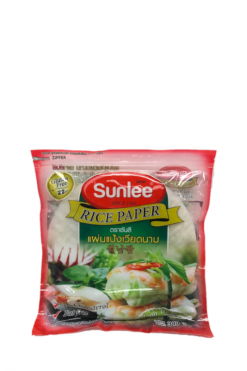 A560SL22 Sunlee Rice Paper (22 cm) Round Shape/Zip Lock Red Bag 44 x 12 oz