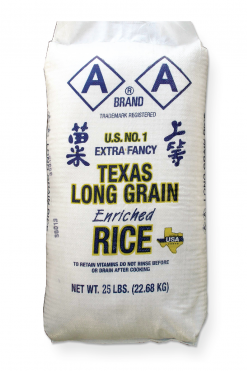 A120AA25 AA Long grain RICE  (Poly Bag) 1 x 25 lb