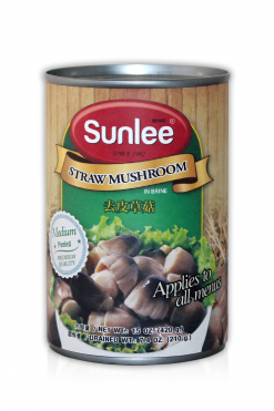 C400SL215 Sunlee Straw Mushroom (Medium) Peeled 24x15 oz