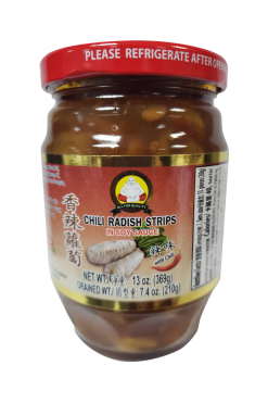 D420BD13 Buddha Chili Radish Strip In Soy Sauce Buddha 24x13 oz