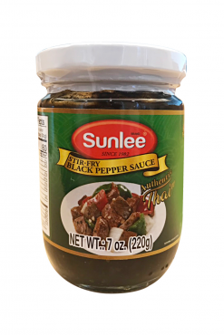 D570SL07 Sunlee Black Pepper Sauce 24x7 oz (220 g)