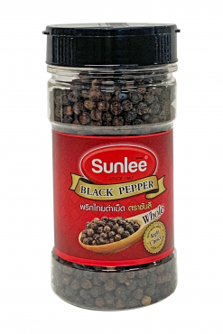 E131SL101 Sunlee Black Pepper (Whole) 24x3.5 oz (100 g)