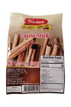 E950SL04 Sunlee Cassia Sticks 36x3.5 oz (100 g)
