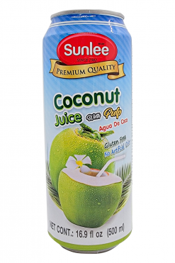 C110SL016 Sunlee Coconut Juice with Pulp 24x16.9 oz