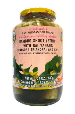 D304PT124 Pantai Bamboo shoot (Strip) in Bai Yanang and chili 12 x 24 oz (680g)