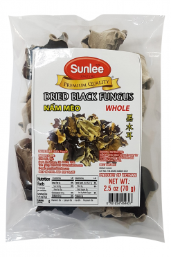 E405SL01 Sunlee Dried Black Fungus (Whole) 50x2.5oz (70g)