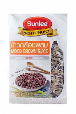 A103SL02 Sunlee Mix Brown Jasmine Rice 16x2.2 lb