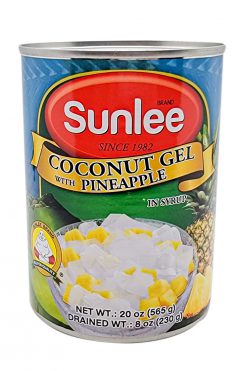 C241SL020 Sunlee Coconut Gel With Pineapple in Syrup 24x20 oz