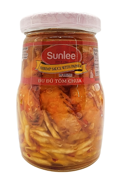 D342SL014 Sunlee Shrimp Sauce with Papaya 12x14 oz (430 g)