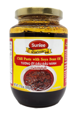D520SL17 Sunlee Chili Paste with Soya Bean Oil 24x17.6 oz (500 g)