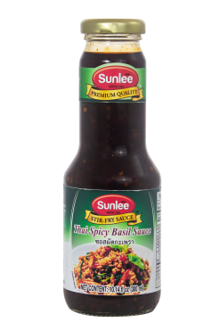D689SL10 Sunlee Thai Spicy Basil Sauce 10.14 fl oz (300 mL) x 12 bottles
