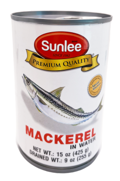 C702SL02 Sunlee Mackerel in Water 24x15 oz