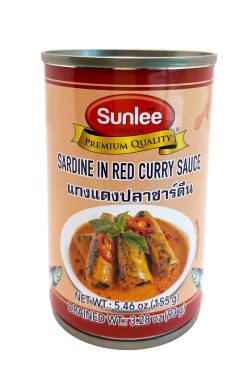 C703SL02 Sunlee Sardine in Red Curry Sauce 24x5.5 oz (155 g)