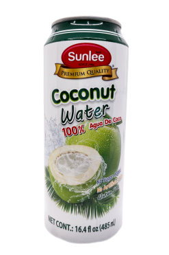 C110SL216 Sunlee Coconut Water 100% 24x16.4 fl oz (485 mL)