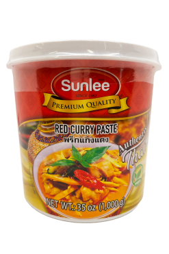E500SL0135 Sunlee Red Curry Paste (Vegan) 12x35 oz