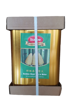C301TN8 Sunlee Tinned Bamboo Shoot Tips Whole in Water 1x40 lbs