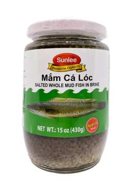 D606SL215 Sunlee Salted Whole Mud Fish in Brine 12x15 oz (430 g)