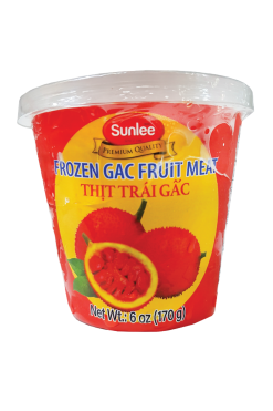 BVN024 Sunlee Frozen Gac Fruit Grated (plastic cup) 30x6 oz (170 g)