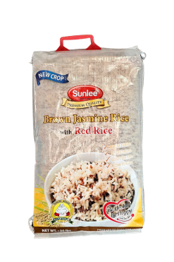 A103BD20 Sunlee Brown Jasmine Rice Mixed Red Rice 1 x 20 lb