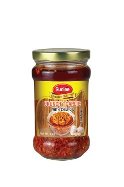 D572SL10 Sunlee Crunchy Garlic with Chili Oil 24 x10 oz