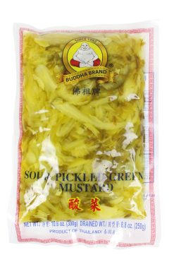 E351BD10 Buddha Sour Pickled Green Mustard (Sliced) 24x10.6 oz (300 g)