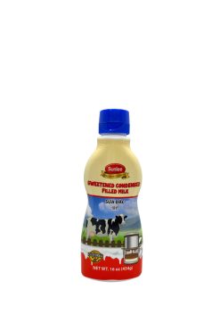 D105SL16 Sunlee Sweetened Condensed Fill Milk (squeeze bottle) 12 x 16 oz