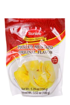 E350SL105 Sunlee Pickled Mustard Original Flavor 24 x 5.29 oz