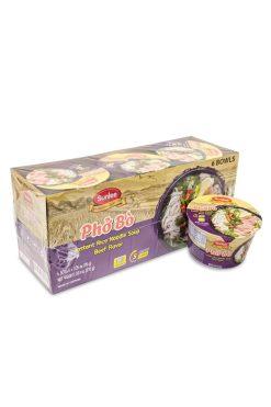 E3SL795 Sunlee Instant Rice Noodle Soup Beef Flavor (Pho Bo) 95 g x 6 bowls x 3 trays