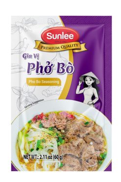 E200SL10 Sunlee Phở Bò seasoning 2.11oz (60g) x 18 Sachets x 3 boxes